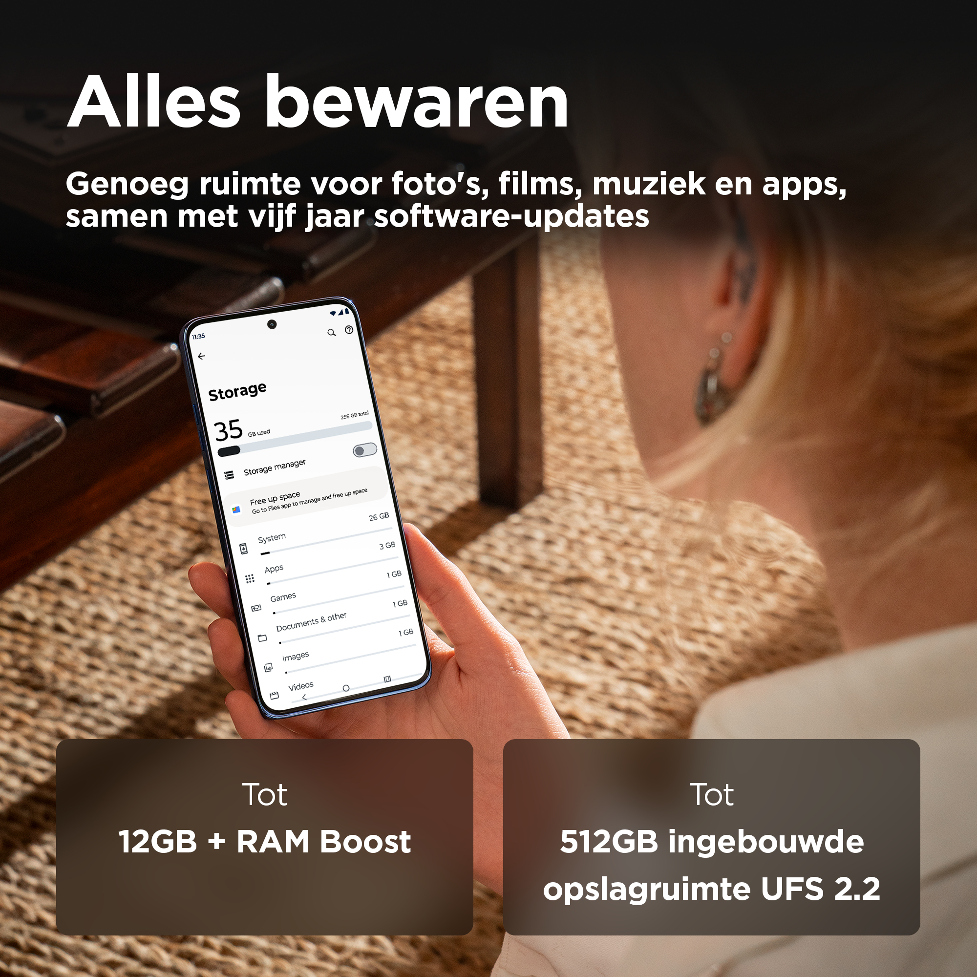Motorola Edge 50 Neo 16,1 cm (6.36") Dual SIM Android 14 5G USB Type-C 12 GB 512 GB 4310 mAh Crème - Afbeelding 5
