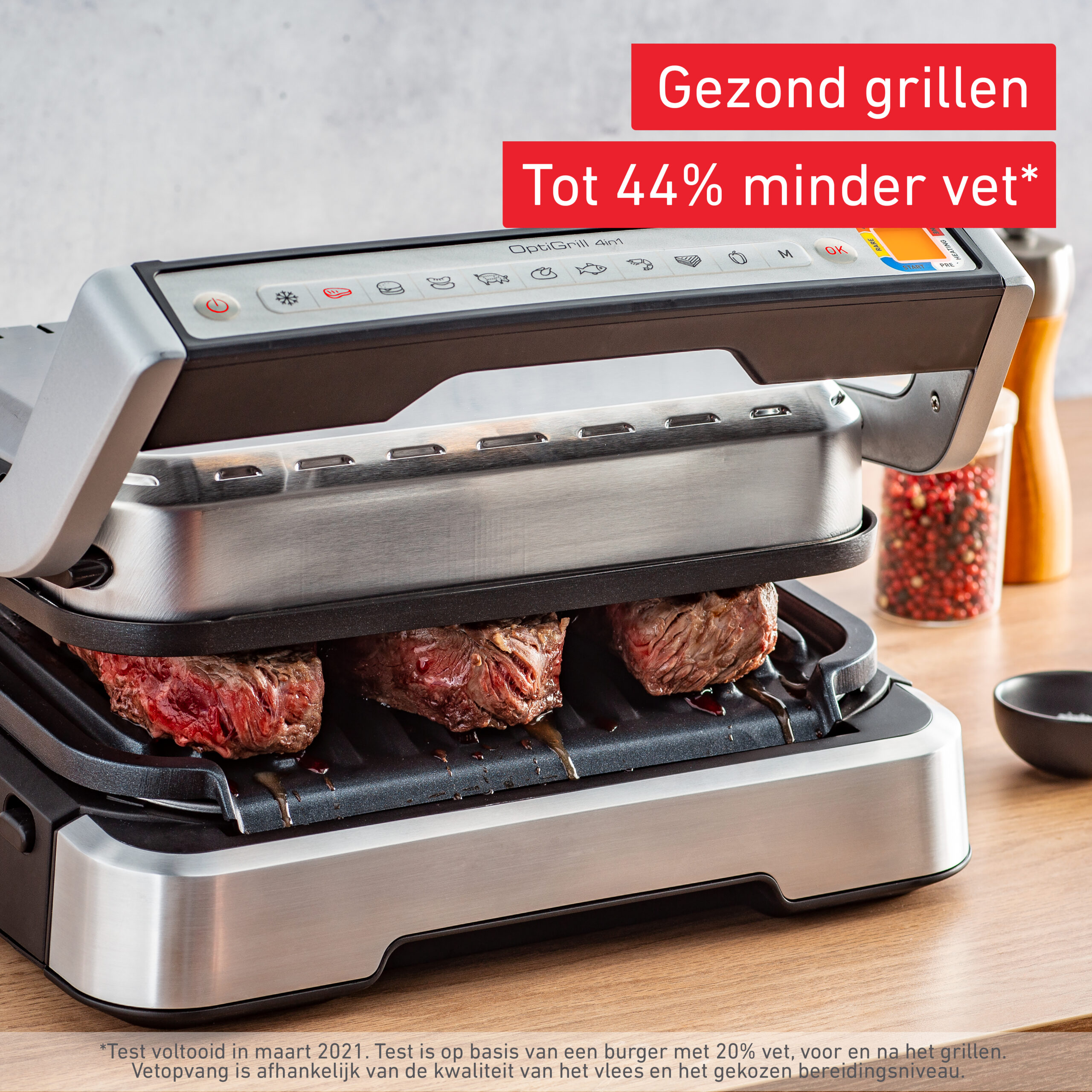 OptiGrill 2-in-1 GC772D10 Intelligente Grill & Barbecue - 9 programma's - Afbeelding 4
