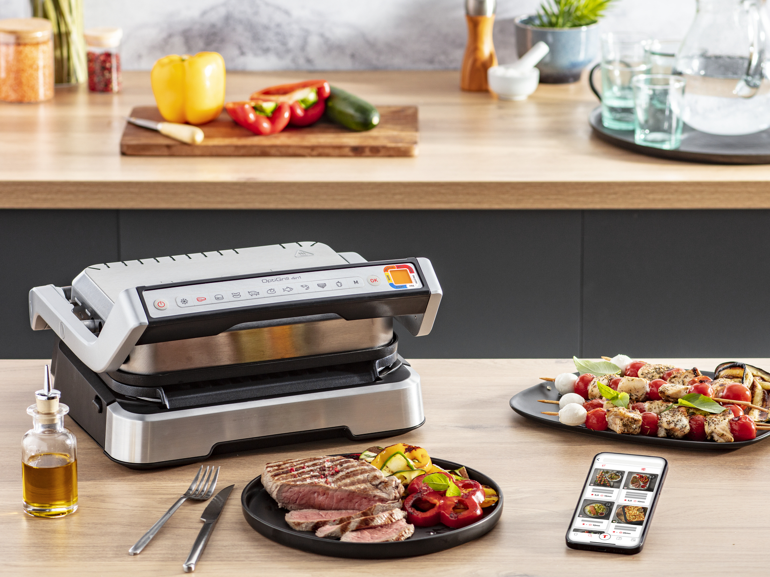 OptiGrill 2-in-1 GC772D10 Intelligente Grill & Barbecue - 9 programma's - Afbeelding 7