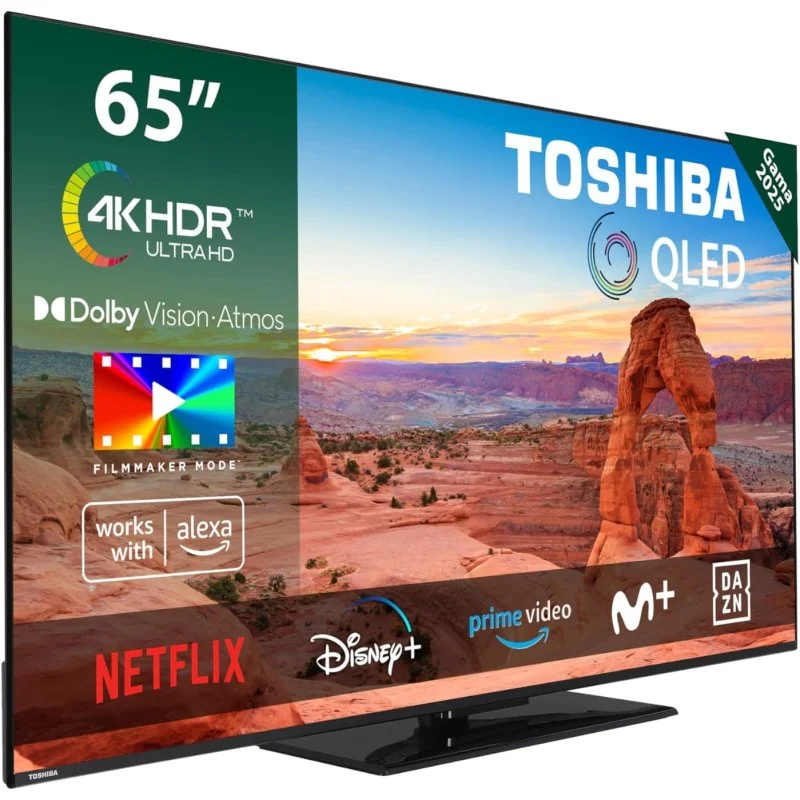 Toshiba 4K QLED Smart XXL TV 65QV3463DG (2025) 65″ - Afbeelding 2