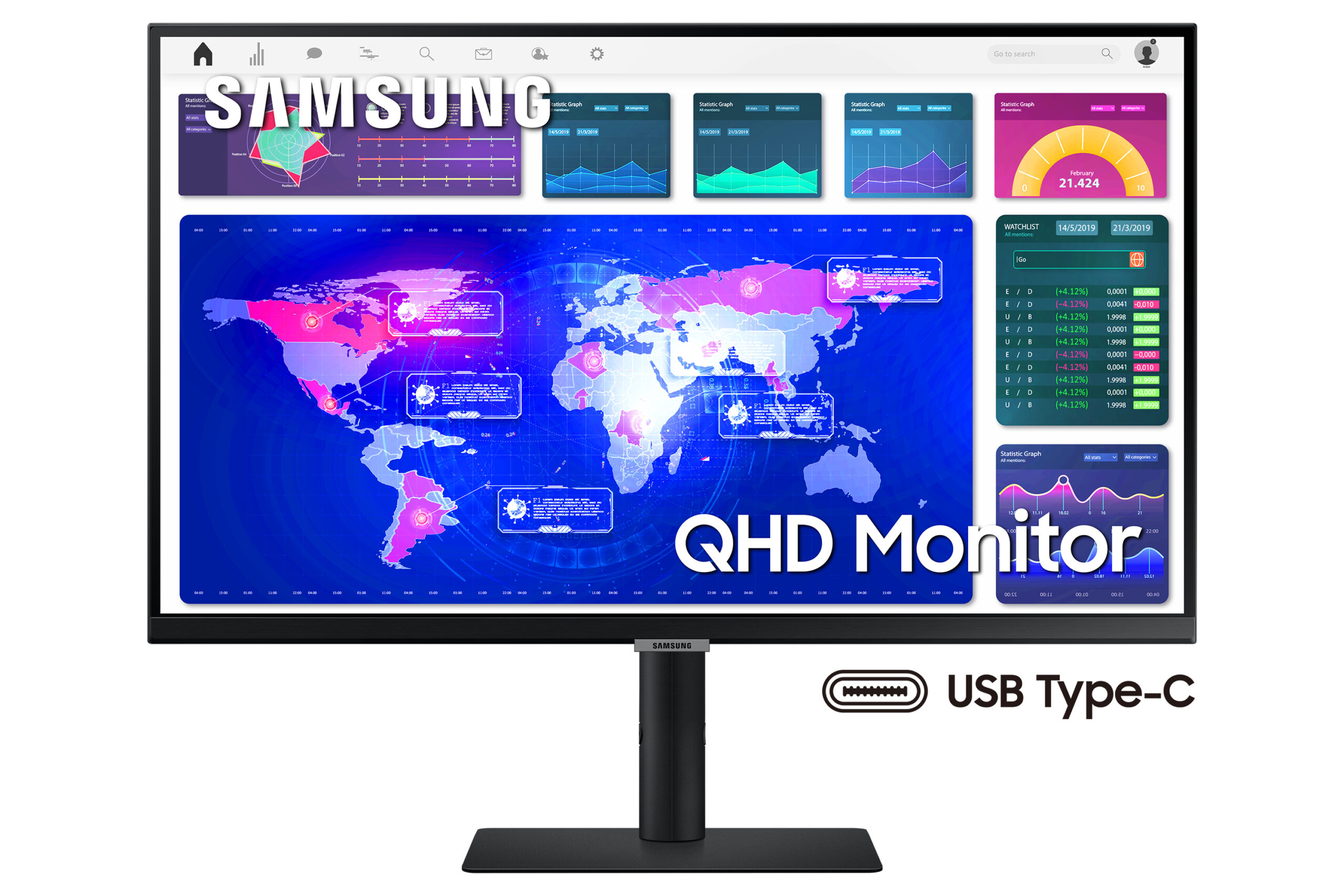 Samsung 27" ViewFinity S6 S60UA QHD Monitor - Afbeelding 17