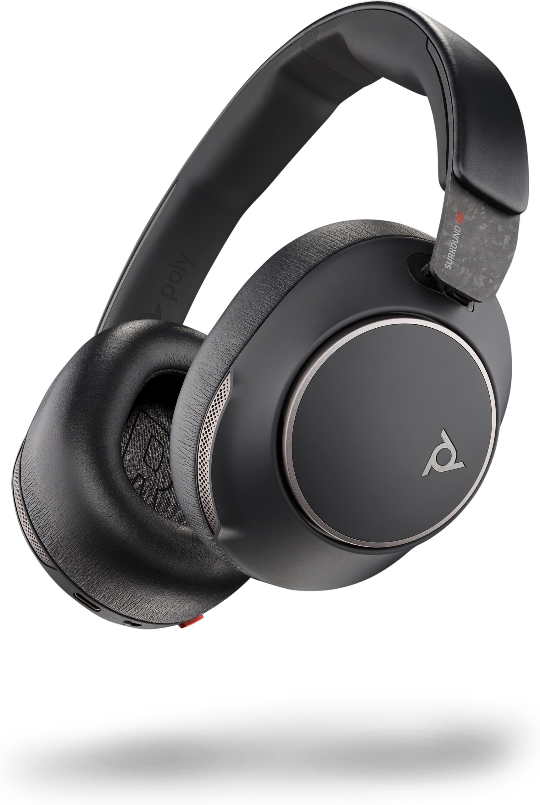 POLY Voyager Surround 80 UC USB-C Headset + USB-C/A-adapter - Afbeelding 3