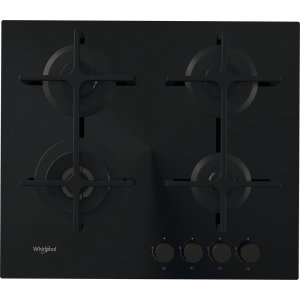 Whirlpool AKT 627/NB1 Zwart Ingebouwd 59 cm Gaskookplaat 4 zone(s)