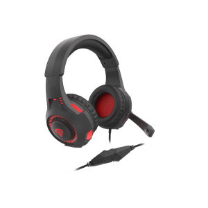 GENESIS Radon 210 Headset Bedraad Hoofdband Gamen USB Type-A Zwart, Rood