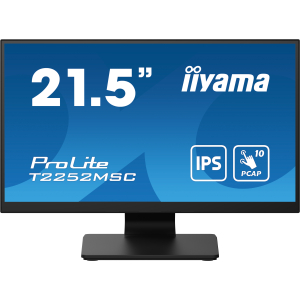 iiyama ProLite T2252MSC-B2AG computer monitor 54,6 cm (21.5") 1920 x 1080 Pixels Full HD LCD Touchscreen Zwart