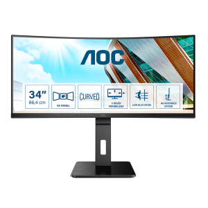 P2 Series - 34 inch - Curved - UltraWide Quad HD VA LED Monitor - 3440x1440 - HAS