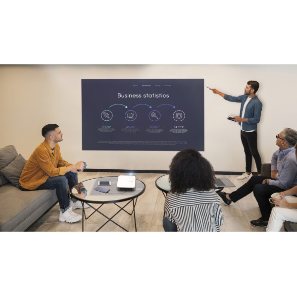 Viewsonic M2e beamer/projector Projector met korte projectieafstand 1000 ANSI lumens LED 1080p (1920x1080) 3D Grijs, Wit - Afbeelding 37