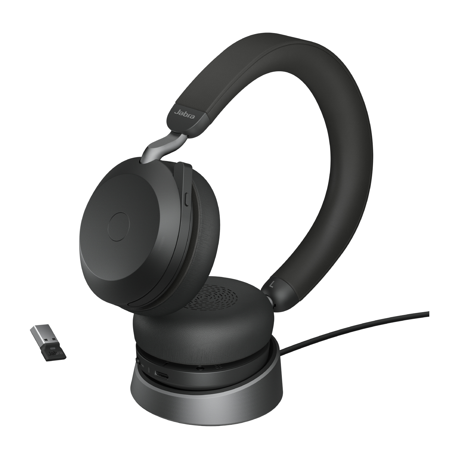 Jabra 27599-989-989 hoofdtelefoon/headset Bedraad en draadloos Hoofdband Kantoor/callcenter Bluetooth Oplaadhouder Zwart - Afbeelding 4