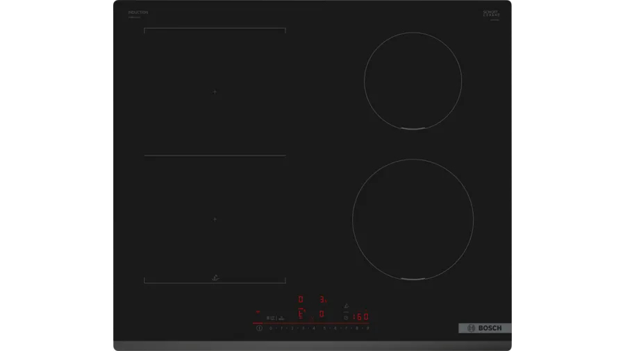 Bosch Serie 6 PVS631HC1E Zwart Ingebouwd 59.2 cm Inductiekookplaat zones 4 zone(s)