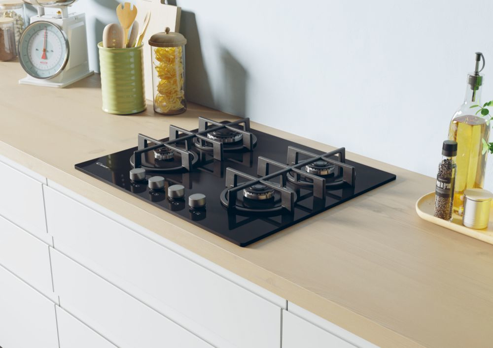 Candy CDK6KB Zwart Ingebouwd 56 cm Gaskookplaat 4 zone(s) - Afbeelding 7