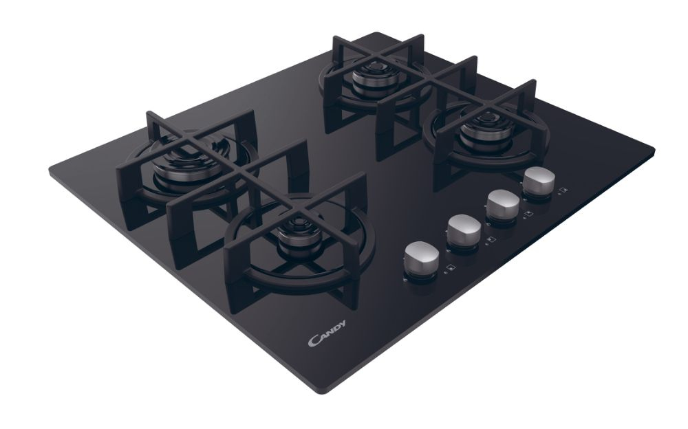 Candy CDK6KB Zwart Ingebouwd 56 cm Gaskookplaat 4 zone(s) - Afbeelding 3