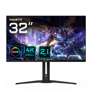 GIGABYTE FO32U2P computer monitor 80 cm (31.5") 3840 x 2160 Pixels 4K Ultra HD OLED Zwart