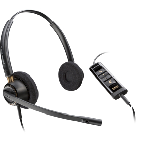 POLY EncorePro 525 Microsoft Teams Certified Stereo met USB-A Headset
