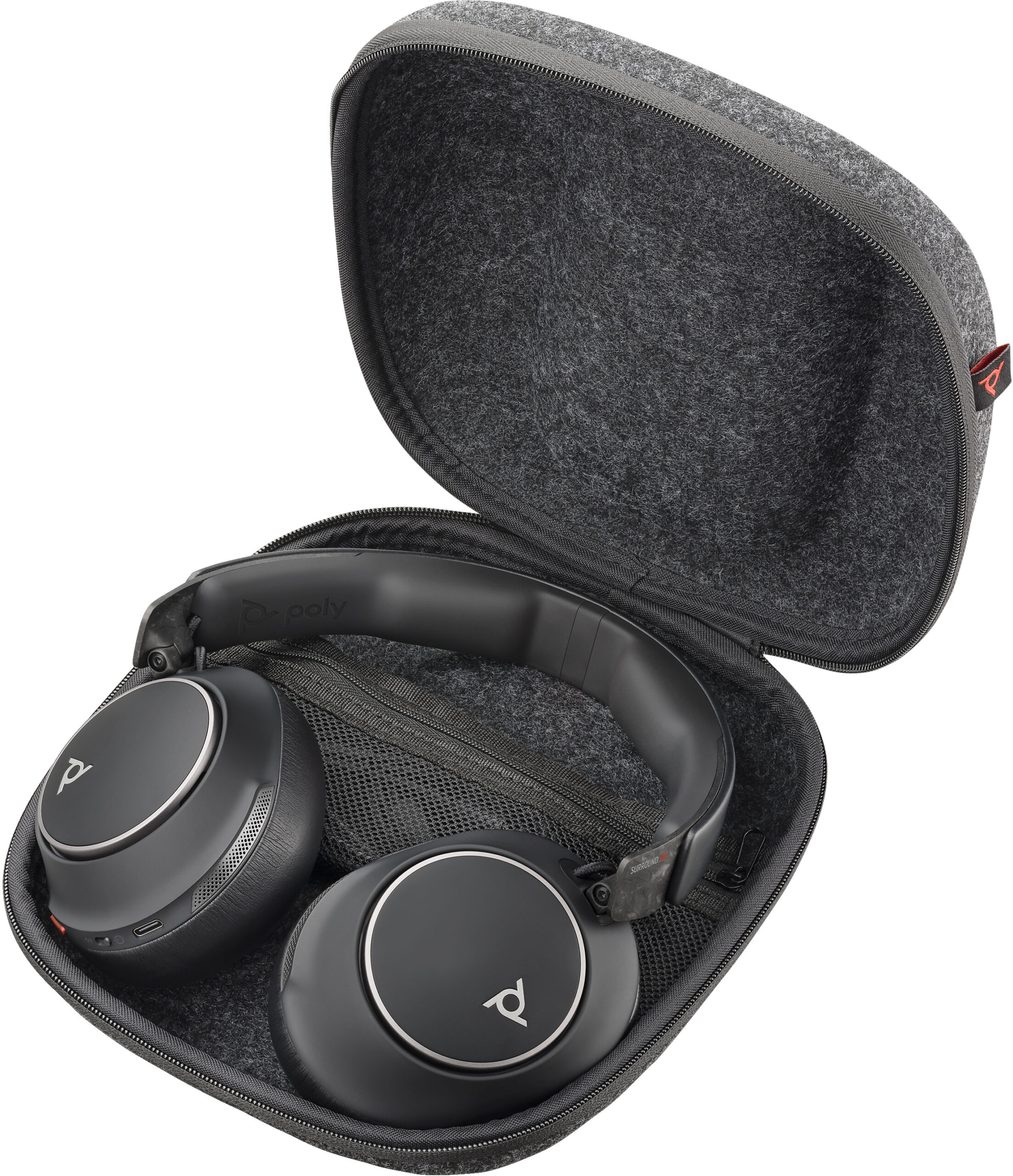 POLY Voyager Surround 80 UC USB-C Headset + USB-C/A-adapter - Afbeelding 5