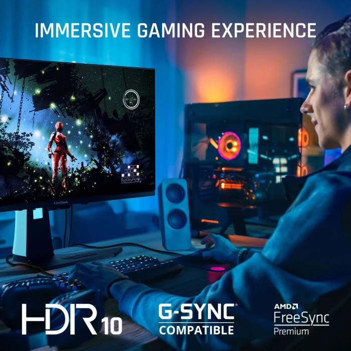 Viewsonic XG272-2K-OLED computer monitor 68,6 cm (27") 2560 x 1440 Pixels Quad HD Zwart, Wit - Afbeelding 3