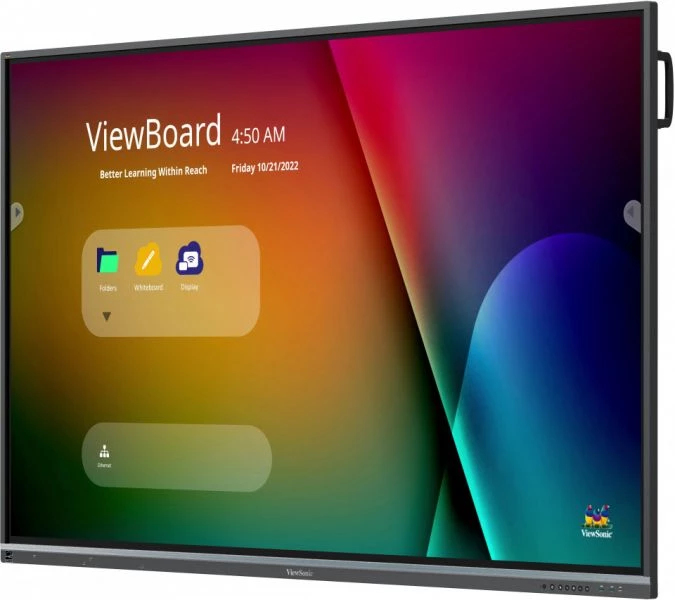 Viewsonic IFP7550-5F interactief whiteboard 190,5 cm (75") 3840 x 2160 Pixels Touchscreen Zwart HDMI - Afbeelding 3