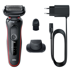 Braun Series 5 51-R1200S scheerapparaat Scheerapparaat met scheerblad Trimmer Zwart, Rood