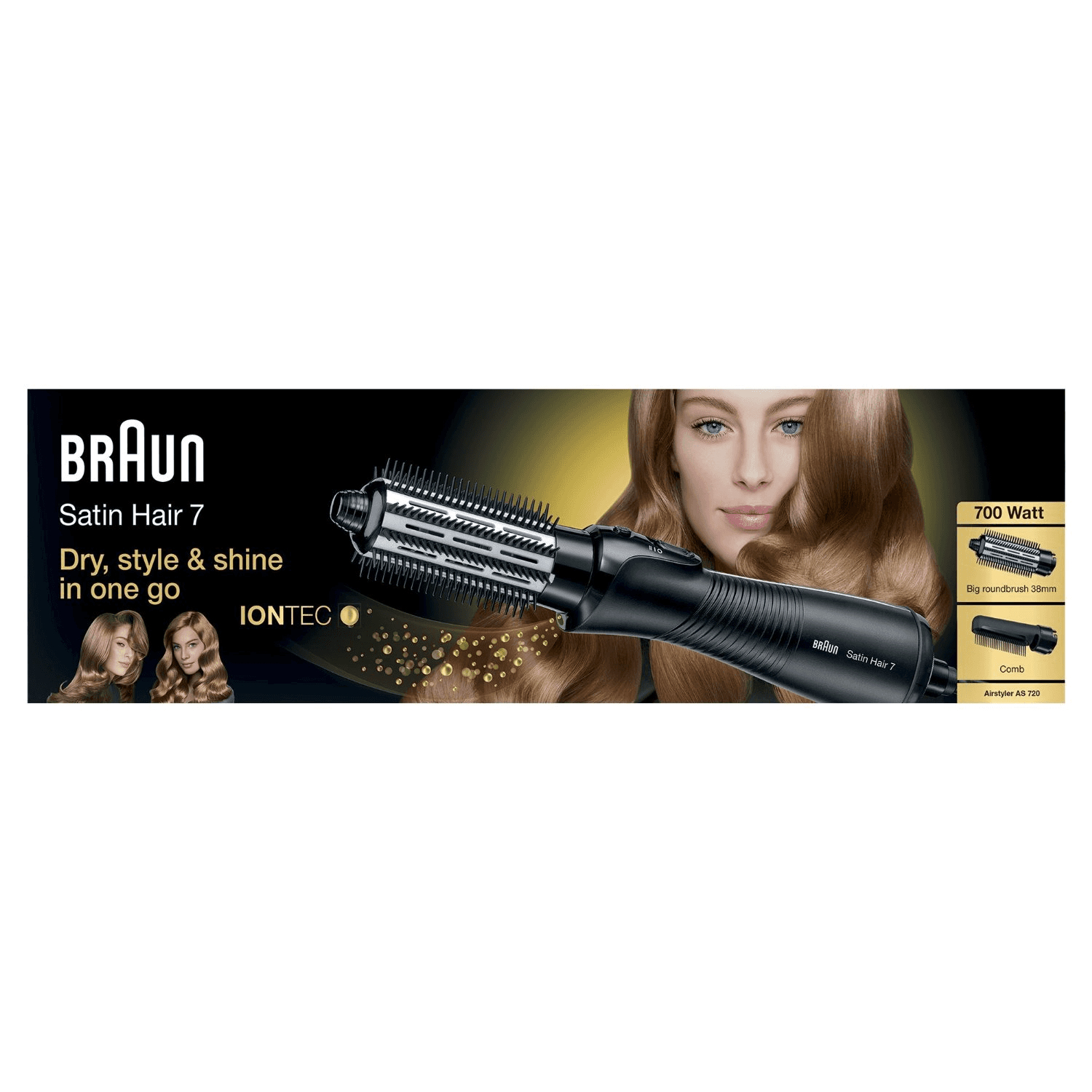 Braun Satin Hair 7 AS720 Heteluchtborstel Warm Zwart 700 W 2 m - Afbeelding 5