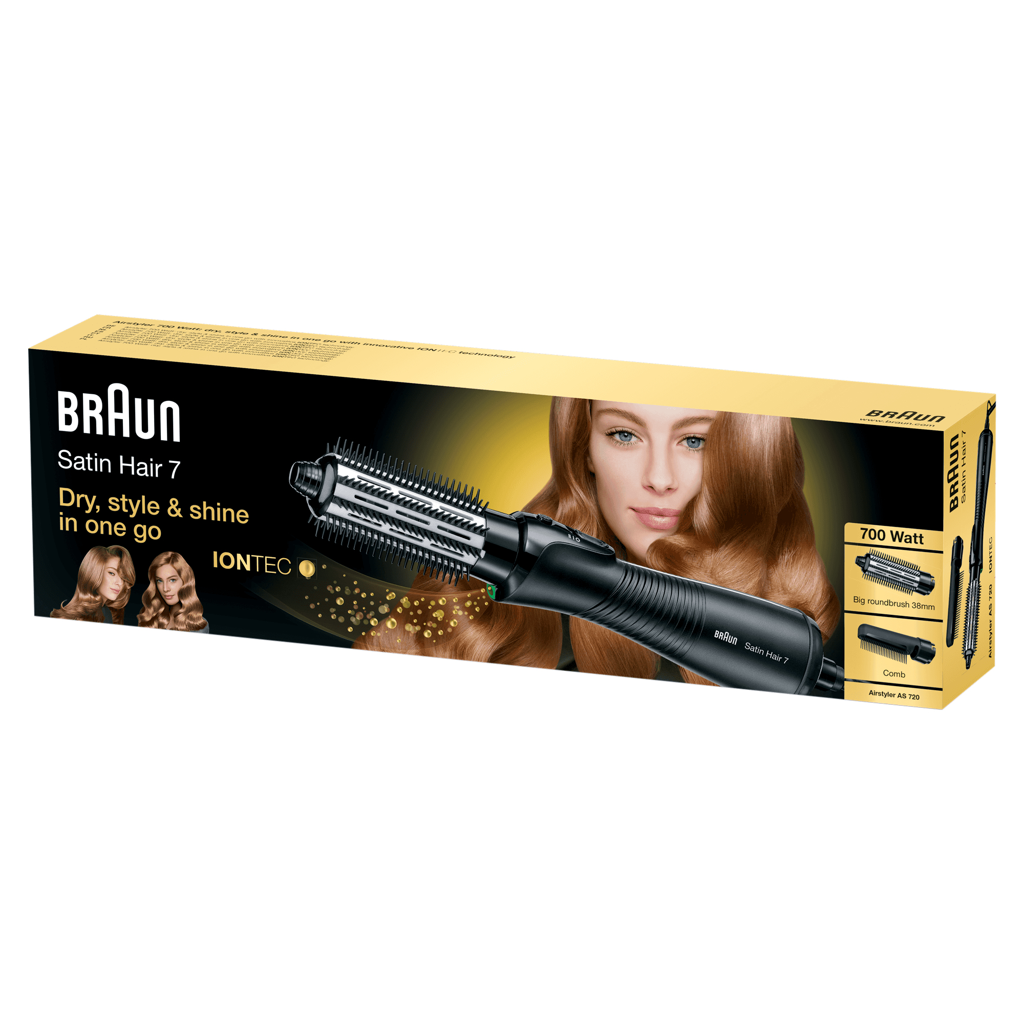 Braun Satin Hair 7 AS720 Heteluchtborstel Warm Zwart 700 W 2 m - Afbeelding 8