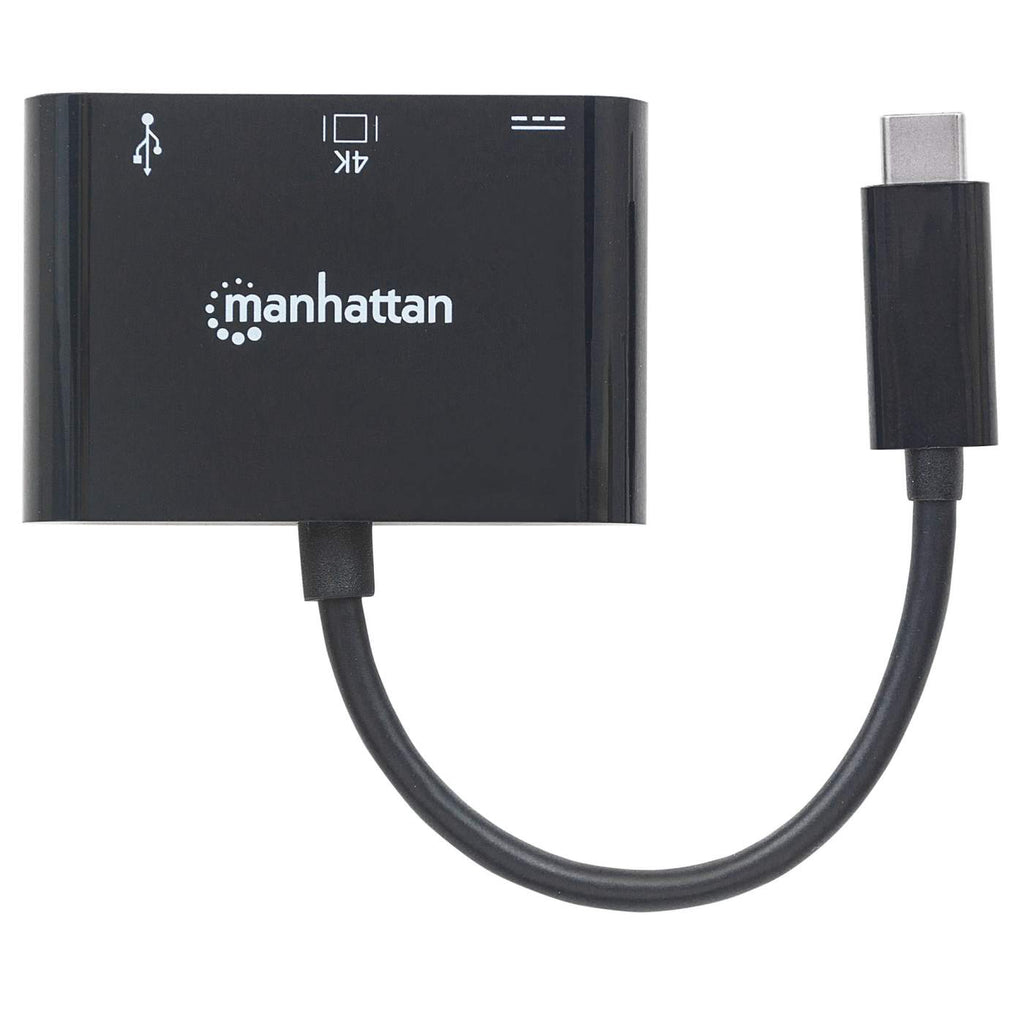 Manhattan 152037 laptop dock & poortreplicator Zwart - Afbeelding 4