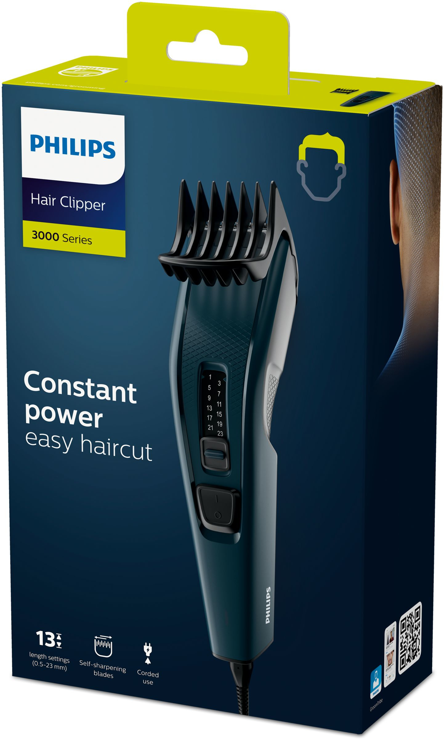 Philips HAIRCLIPPER Series 3000 Tondeuse met roestvrijstalen mesjes - Afbeelding 2