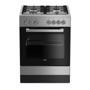 Beko FSE62120DX fornuis Vrijstaand fornuis Gaskookplaat Zwart, Grijs A