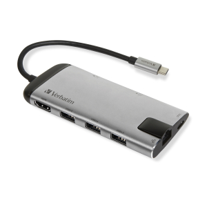 Verbatim USB-C-multipoort-hub USB 3.0 | HDMI | Gigabit-ethernet | SD/microSD