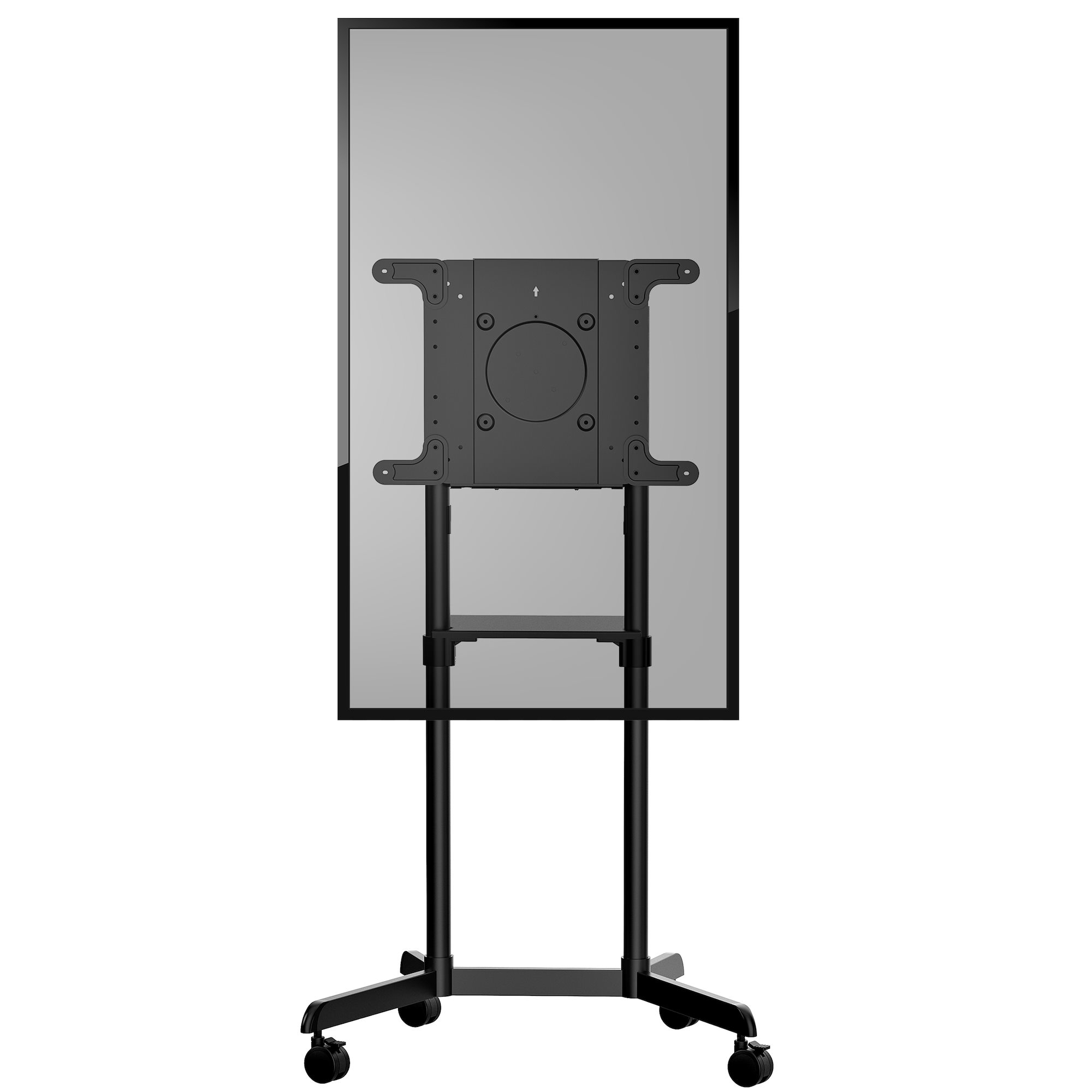 StarTech.com Verrijdbare TV Standaard - Mobiele TV Vloerstandaard voor 37-70" VESA Scherm (70kg) - TV Trolley met Schap en Opbergvak - Roteren/Kantelen - Universele TV Mount op Wielen - Afbeelding 6