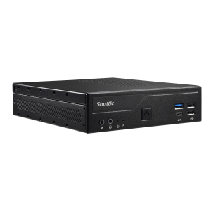 Shuttle Slim PC DH610 , S1700, 1x HDMI, 2x DP , 1x 2.5" , 2x M.2, 2x LAN (Intel 1G + 2.5G), 2x COM, 24/7 permanent gebruik, incl. VESA