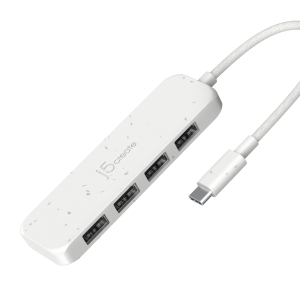 j5create Eco-Friendly USB-C naar 4-poorts Type-A Gen 2 Hub