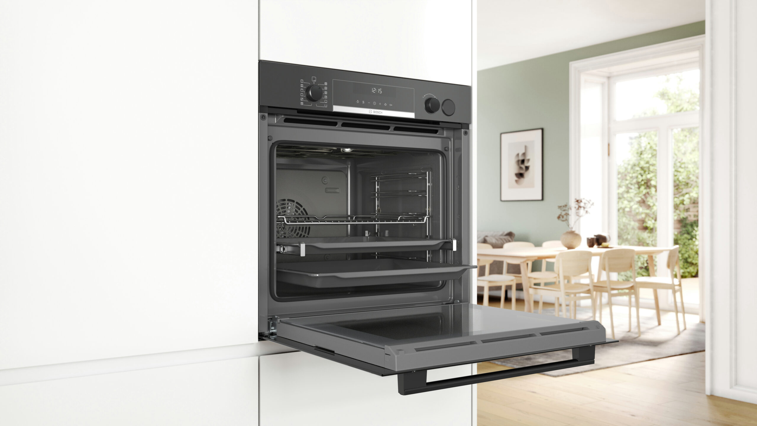 Bosch Serie 6 HRA5380B0 oven 71 l 3600 W A Zwart, Roestvrijstaal - Afbeelding 4