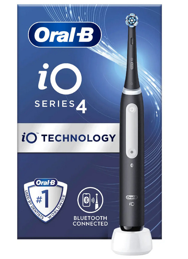 Oral-B iO 4 Volwassene Roterende tandenborstel Zwart - Afbeelding 2