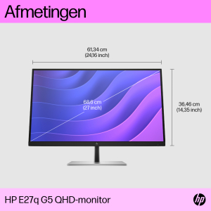 E27q G5 QHD - 27 inch - Quad HD IPS LED Monitor - 2560x1440 - Pivot / HAS