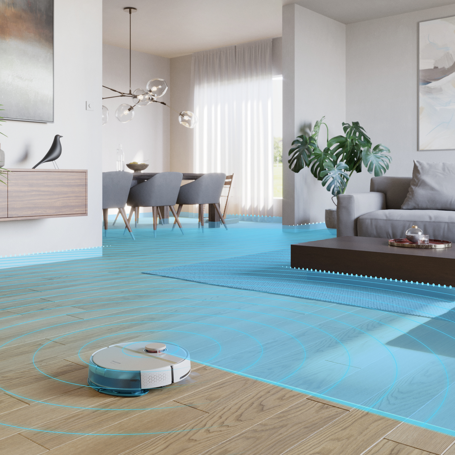 Philips 7000 series HomeRun Aqua XU7000/02 Robotstofzuiger met dweilfunctie - Afbeelding 6