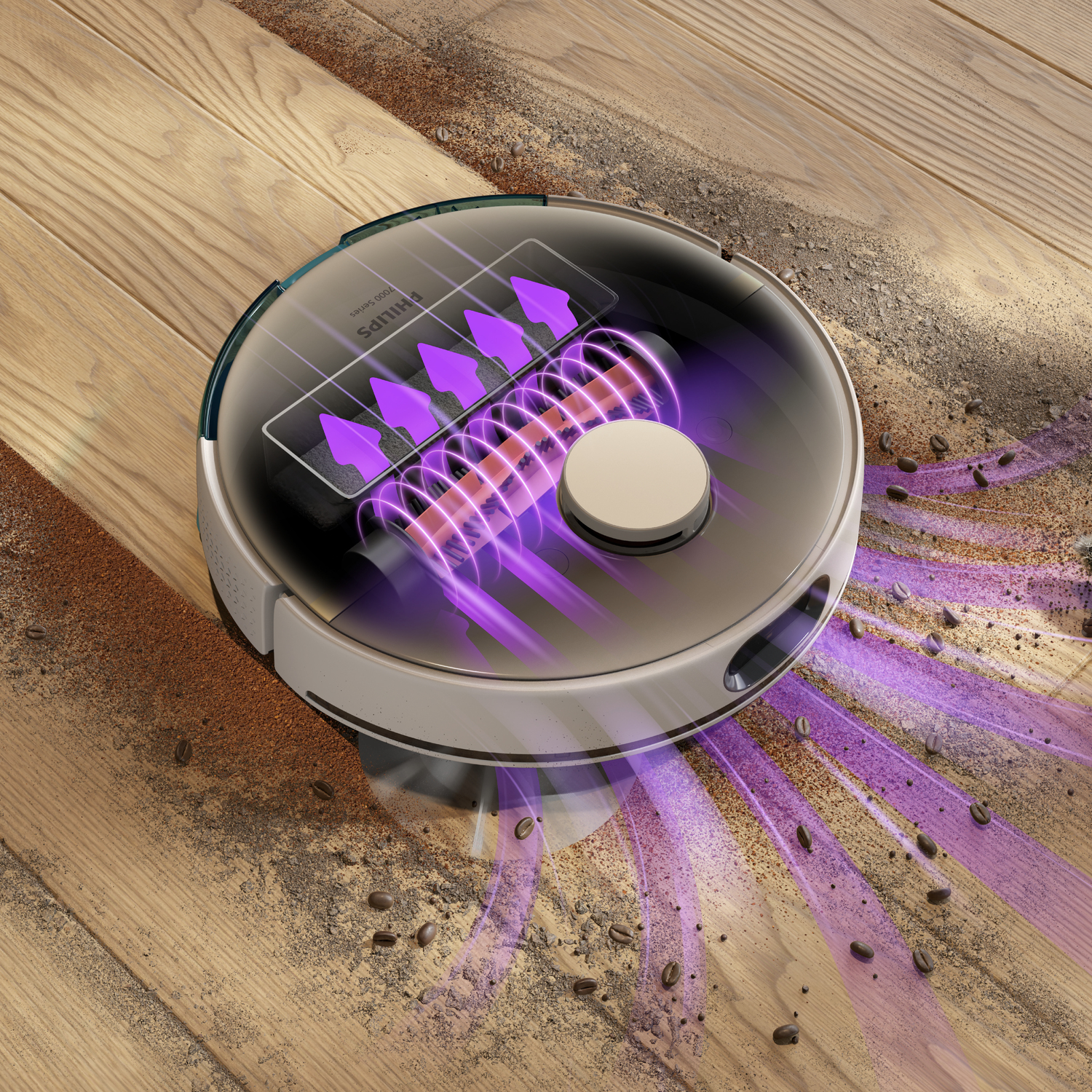 Philips 7000 series HomeRun Aqua XU7000/02 Robotstofzuiger met dweilfunctie - Afbeelding 4