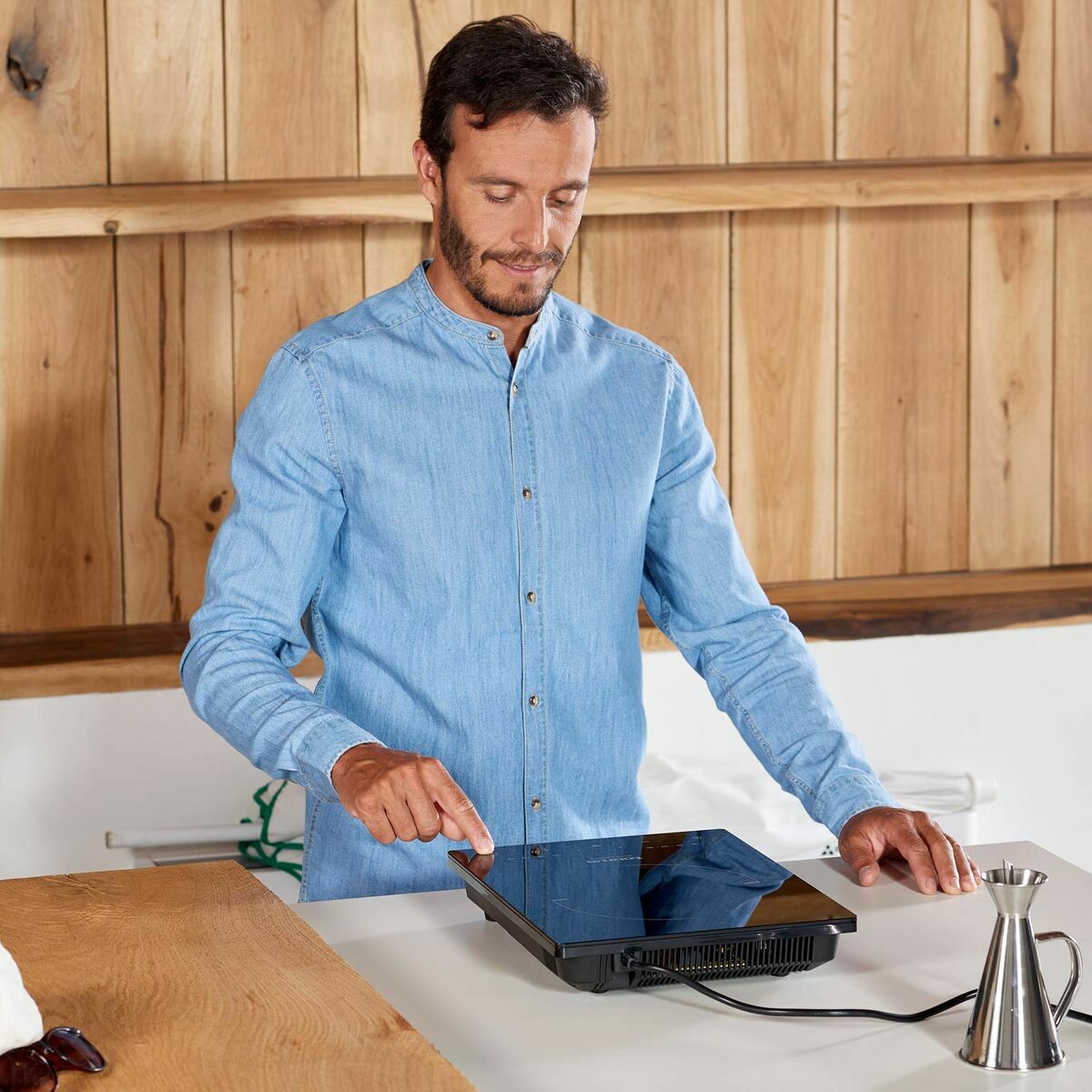 Inductiekookplaat Taurus DARTFIRE DAILY 2000W Zwart 2000 W (30 cm) - Afbeelding 3