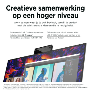 Z24m G3 QHD - 24 inch - Quad HD IPS LED Monitor - 2560x1440 - Pivot / HAS / RJ45 / USB-C / Webcam