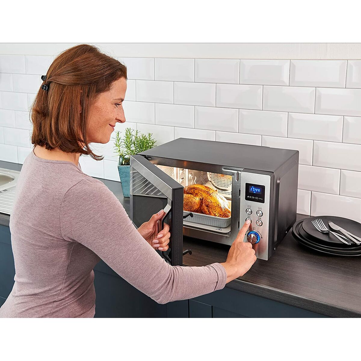 Magnetron met Grill Severin 7777 25L - Afbeelding 8