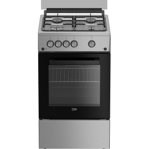 Beko vrijstaand gasfornuis met oven FSG52020FX RVS/Zwart