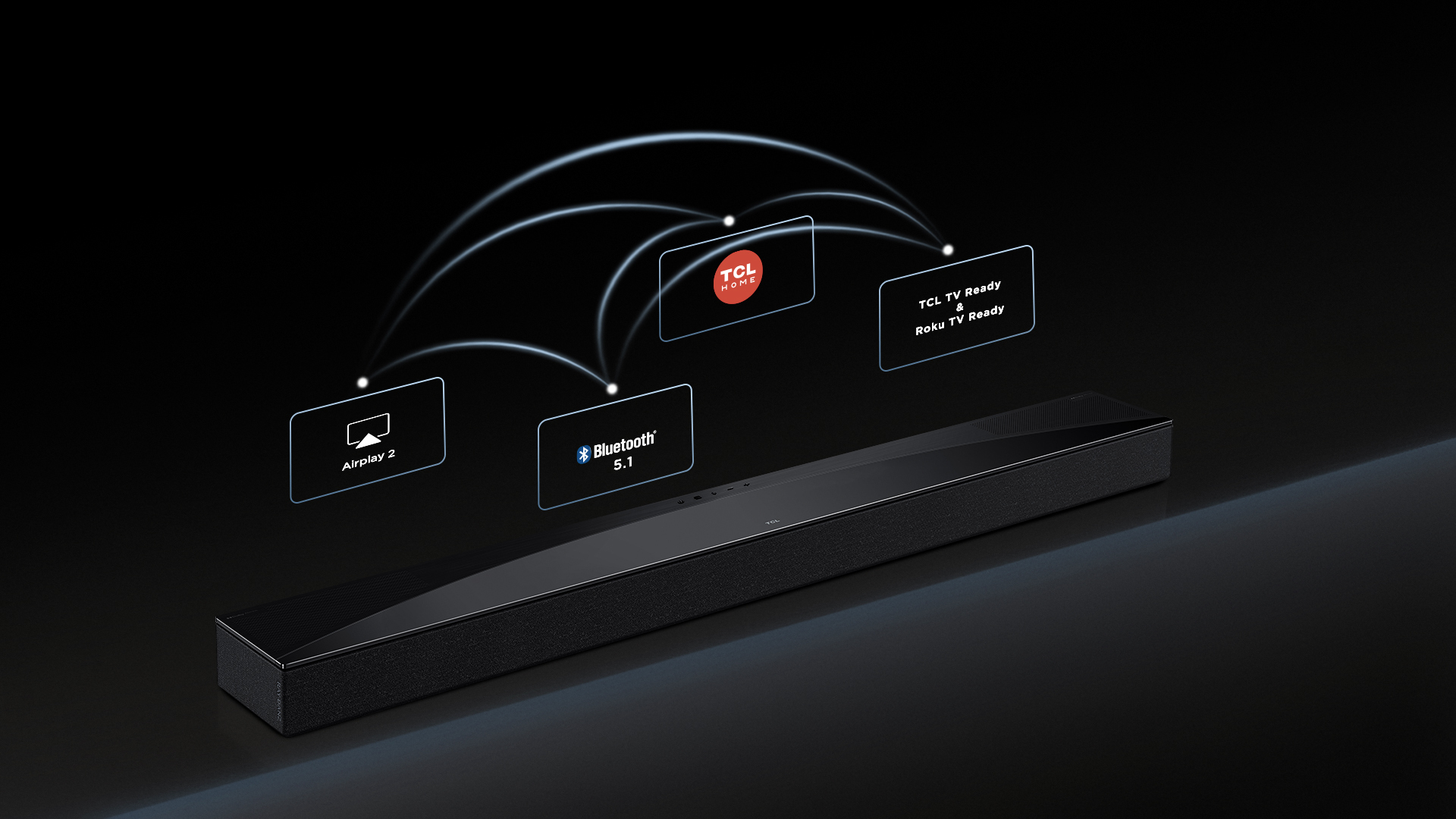 TCL Q Q75H Class 5.1.2 Channel Sound Bar with Dolby Atmos, Ray Danz Technology - Afbeelding 8