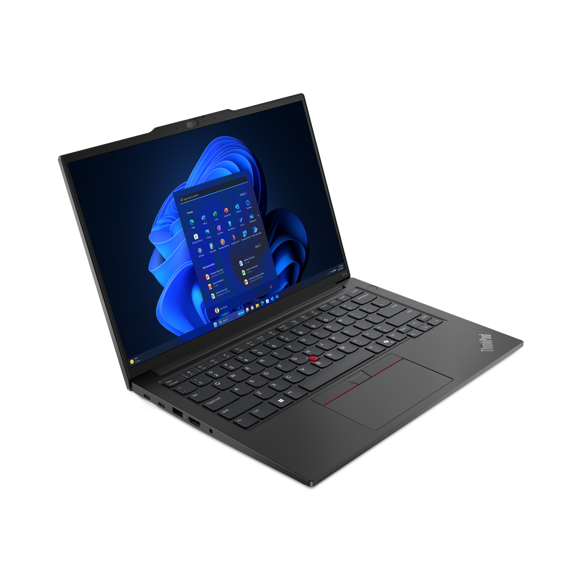 Lenovo ThinkPad E14 Gen 6 (AMD) AMD Ryzen™ 5 7535HS Laptop 35,6 cm (14") WUXGA 16 GB DDR5-SDRAM 512 GB SSD Wi-Fi 6E (802.11ax) Windows 11 Pro Engels Zwart - Afbeelding 3