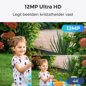 Reolink P344 - Slimme 12 MP PoE-domecamera, waarschuwingen voor personen/voertuigen/huisdieren, nachtzicht in kleur, tweewegaudio