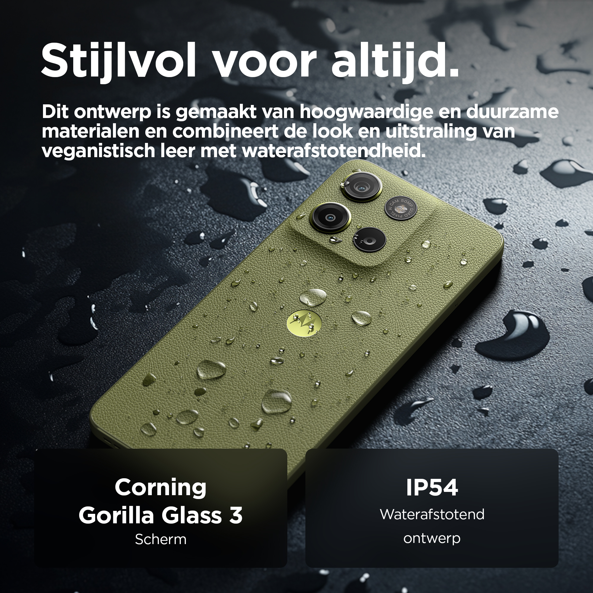 Motorola moto g15 17,1 cm (6.72") Dual SIM Android 15 4G USB Type-C 8 GB 256 GB 5200 mAh Groen - Afbeelding 4