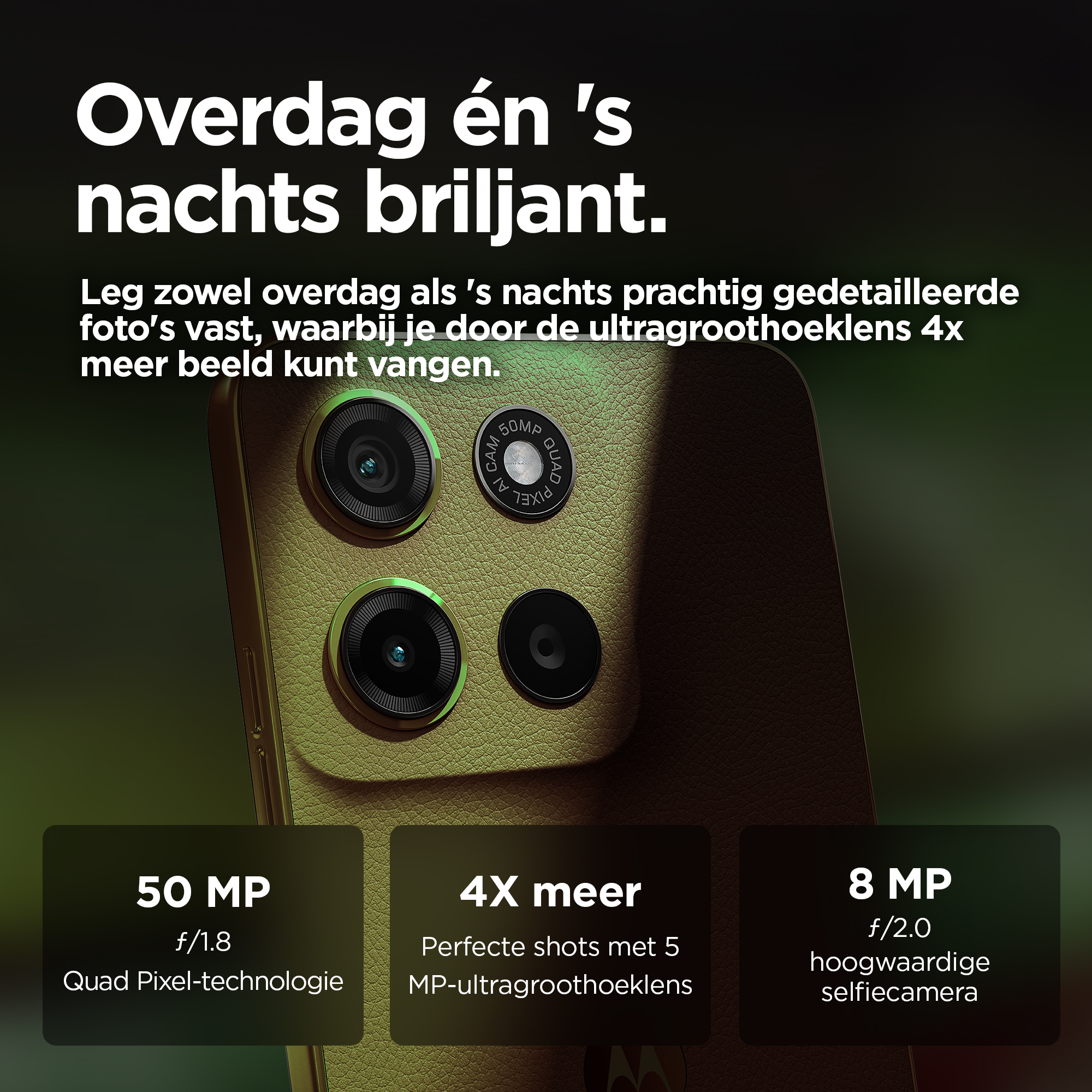 Motorola moto g15 17,1 cm (6.72") Dual SIM Android 15 4G USB Type-C 8 GB 256 GB 5200 mAh Groen - Afbeelding 2