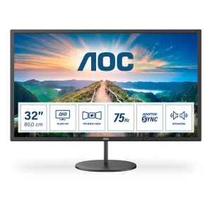 AOC V4 Q32V4 computer monitor 80 cm (31.5") 2560 x 1440 Pixels 2K Ultra HD LED Zwart