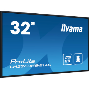 iiyama LH3260HS-B1AG beeldkrant Digitaal A-kaart 80 cm (31.5") LED Wifi 500 cd/m² Full HD Zwart Type processor Android 11 24/7