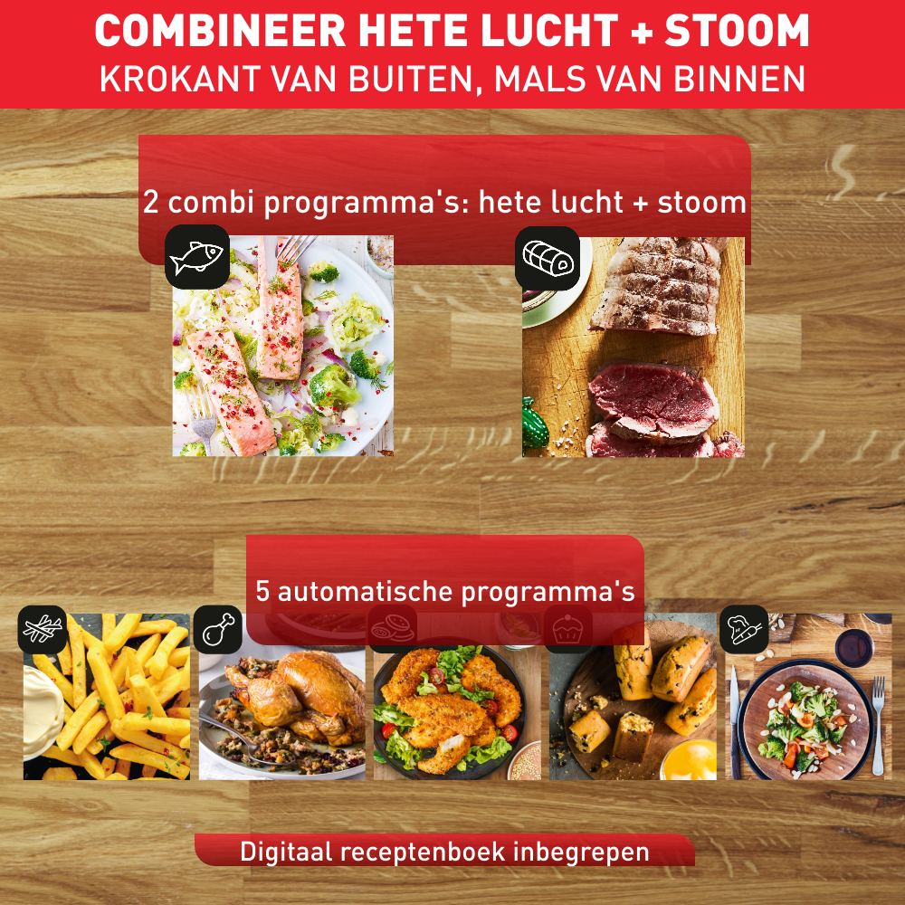 Tefal Easy Fry Grill & Steam FW2018 FW2018 3-in-1 Heteluchtfriteuse