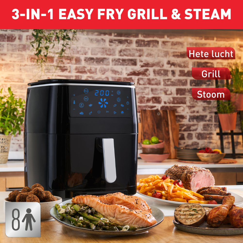Tefal Easy Fry Grill & Steam FW2018 FW2018 3-in-1 Heteluchtfriteuse - Afbeelding 2