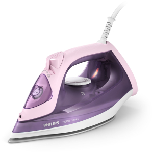 Philips 3000 series DST3020/30 strijkijzer Stoomstrijkijzer Keramische zoolplaat 2200 W Roze, Paars