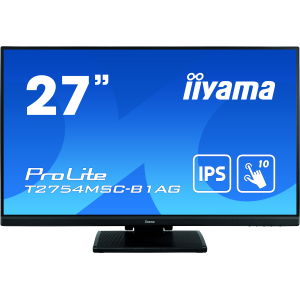 iiyama ProLite T2754MSC-B1AG computer monitor 68,6 cm (27") 1920 x 1080 Pixels Full HD LED Touchscreen Multi-gebruiker Zwart